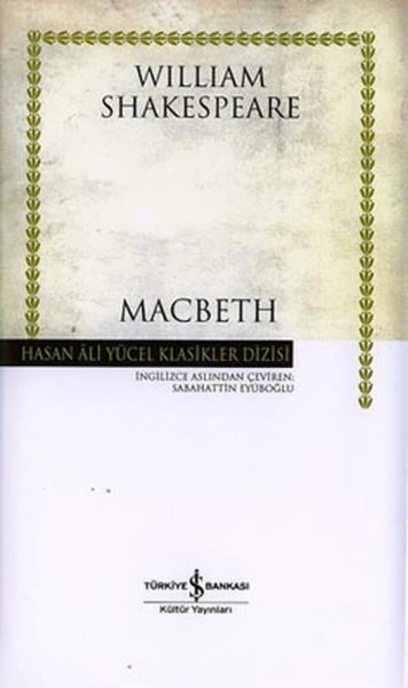 Macbeth Hasan Ali Yücel Klasikler William Shakespeare