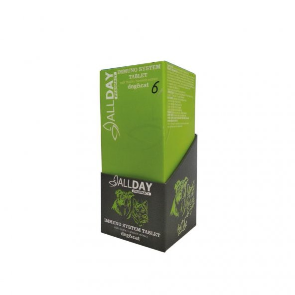 AllDay 6 Immune System Kedi Ve köpekler İçin Tablet 25 gr