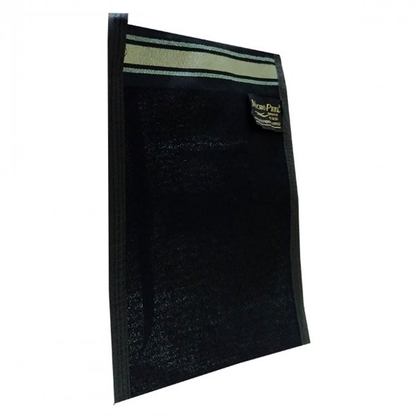 Micro Peel İpek Sırt ve Vücut Kesesi Siyah 17X26 - 6