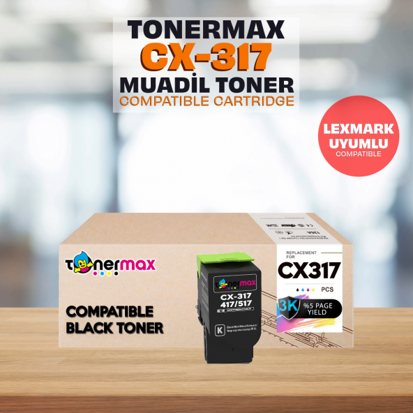 Lexmark CS517de Muadil Toner - Siyah