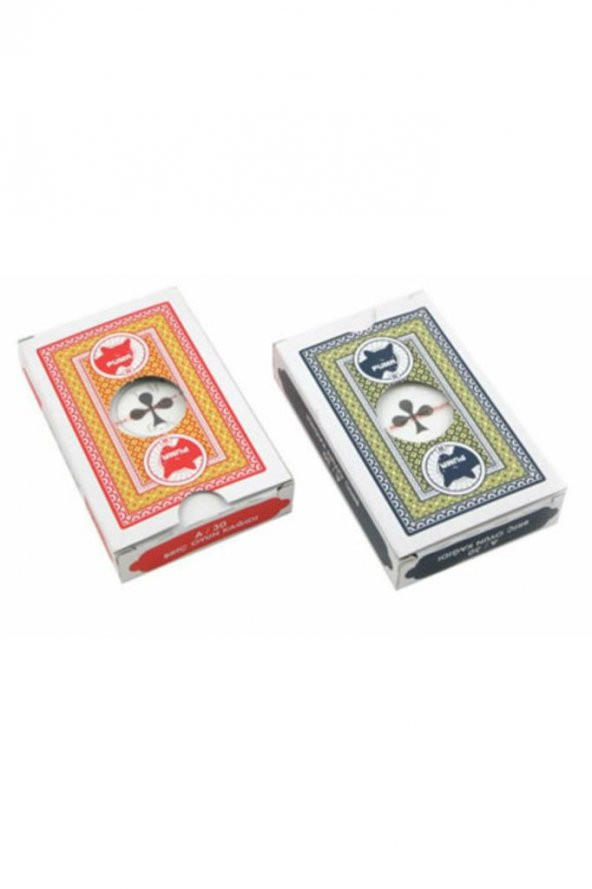 İskambil Kağıdı A/30 Oyun Kağıdı 2 Adet Kofrajlı Kağıt Briç Kağıdı Batrak Kağıdı - 2