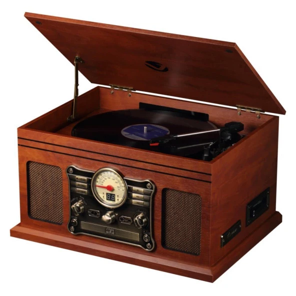 Volkano Retro Pikap Bluetooth USB Kayıt Özellikli Radyo CD Kaset PlakÇalar VK-3161-WD