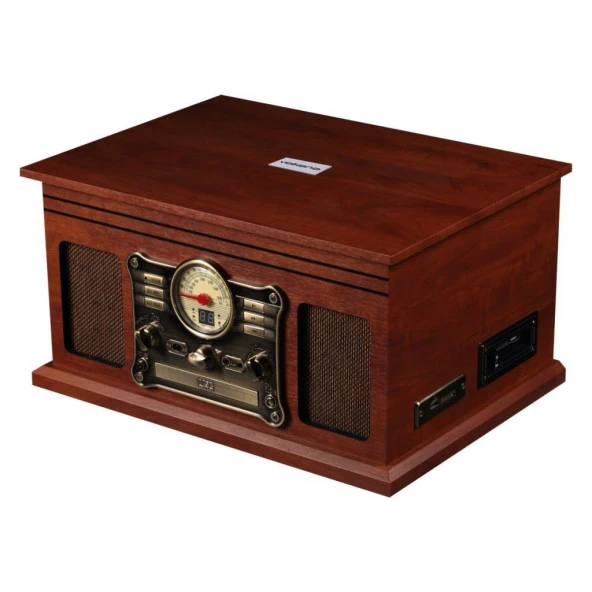 Volkano Retro Pikap Bluetooth USB Kayıt Özellikli Radyo CD Kaset PlakÇalar VK-3161-WD - 2