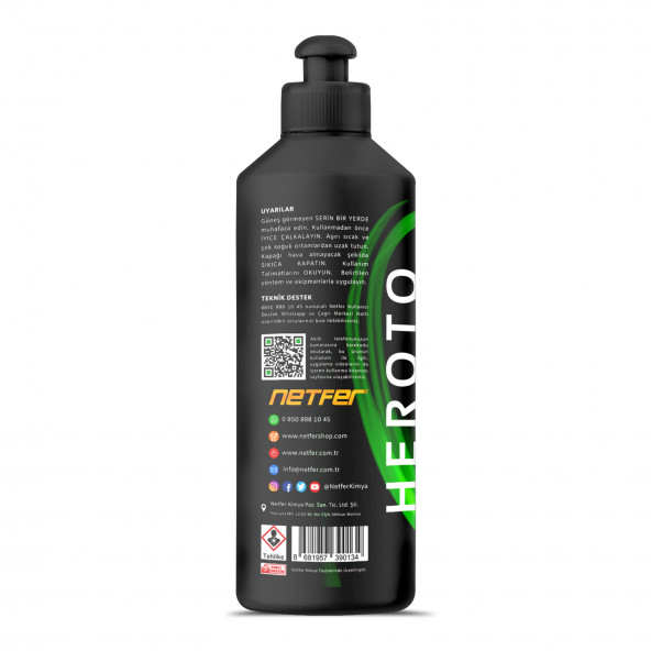 Netfer Heroto Orta Çizik Giderici Pasta - 500 mL - 2