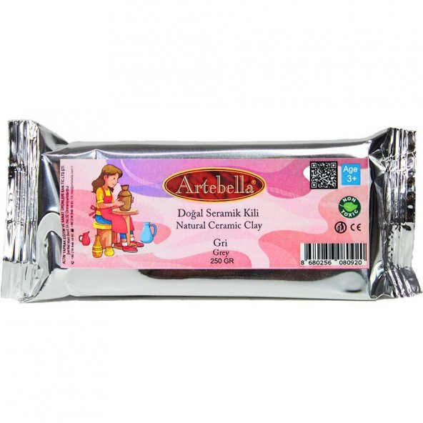 Artebella Doğal Seramik Kili Beyaz 250 gr