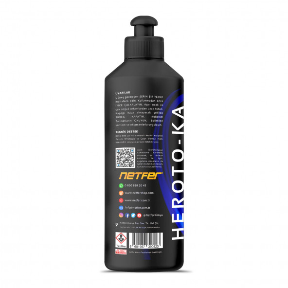 Netfer Heroto-KA Kalın Çizik Giderici Pasta - 500 mL - 2