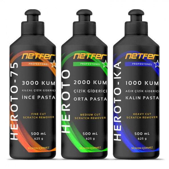 Netfer 3'lü Pasta Set - 3x500 mL
