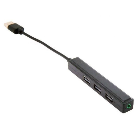 USB 3.0 3.5mm Dijital Ses Çıkışı 3 USB 2.0 HUB Çoğaltıcı Adaptörü