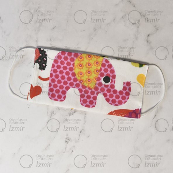 YENİ* 3'LÜ YIKANABİLİR FİLLİ ÇOCUK MASKESİ (BİR PAKET İÇERİSİNDE 3 FARKLI DESEN FİLLİ MASKE BULUNMAKTADIR.) - 2