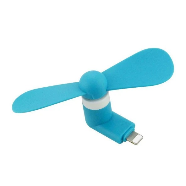 iPhone 7 8 X 11 12 Uyumlu Taşınabilir Mini Fan Vantilatör 2 Adet - 5