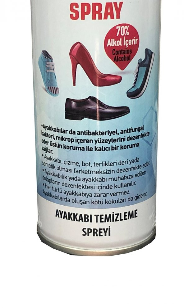 Helper Antibakteriyel Alkol Bazlı Ayakkabı Terlik Bot Temizleme Spreyi 300 ml - 2