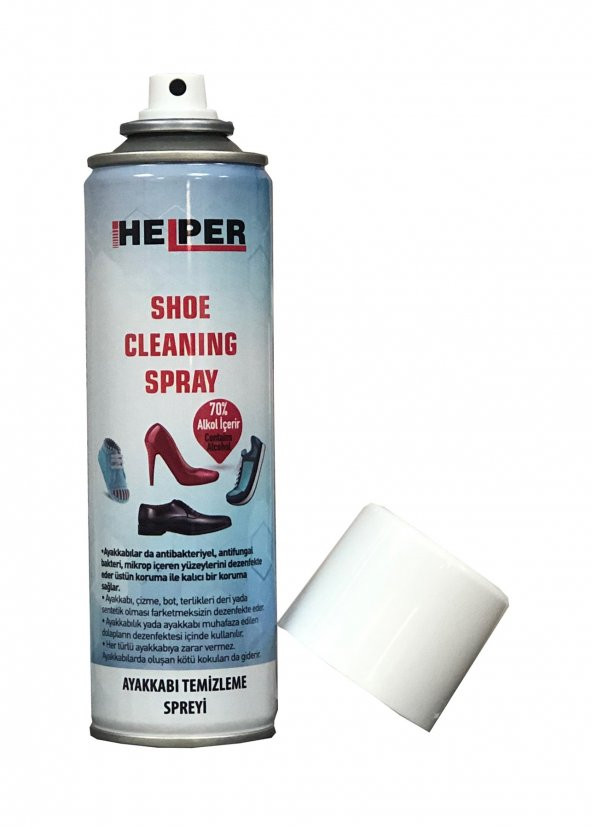 Helper Antibakteriyel Alkol Bazlı Ayakkabı Terlik Bot Temizleme Spreyi 300 ml - 3