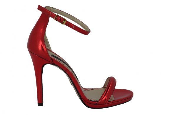 Marcatelli Kırmızı Topuklu Yazlık Kadın Ayakkabı 106