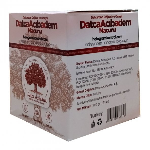 Datça Acıbadem Macunu 240 Gr - 4