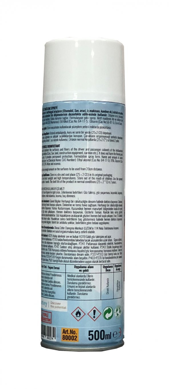 Helper Antibakteriyel  Araç İçi Döşeme Koltuk Temizleme Spreyi 500 ml - 5