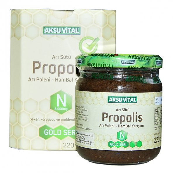 Aksuvital Arı Sütü Propolis Polen Bal Karışımı 220 Gr - 2