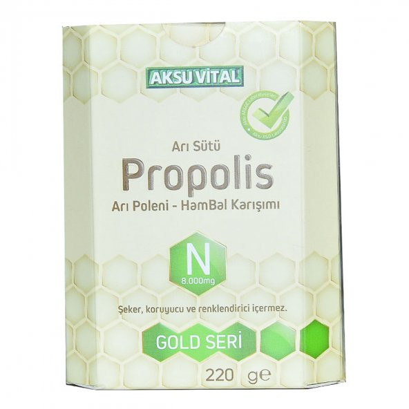 Aksuvital Arı Sütü Propolis Polen Bal Karışımı 220 Gr - 3