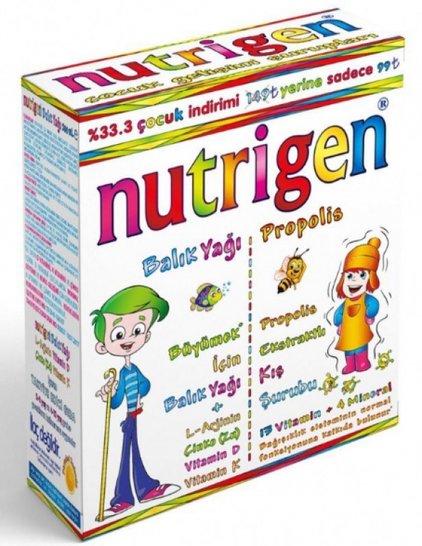 Nutrigen Propolis Şurup 200 ml + Balık Yağı Şurup 200ml - Nutrigen Kış Paketi - 1