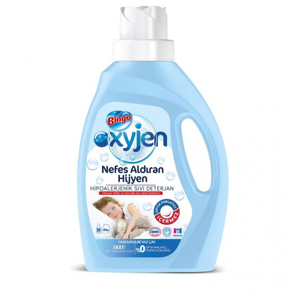 Bingo Oksijen Hipoalerjenik Sıvı Çamaşır Deterjanı 1.950 ml 30 Yıkama - 2