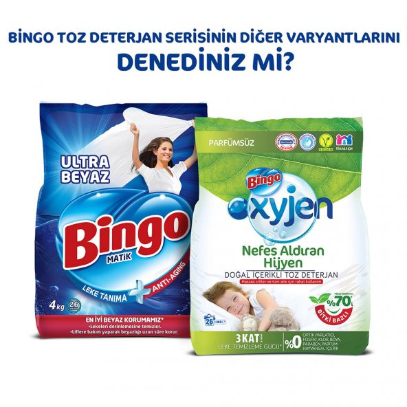Bingo Oksijen Hipoalerjenik Toz Çamaşır Deterjanı 5 Kg - 7