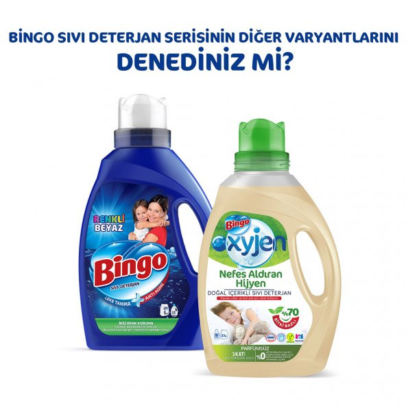 Bingo Oksijen Hipoalerjenik Sıvı Çamaşır Deterjanı 1.950 ml 30 Yıkama - 8