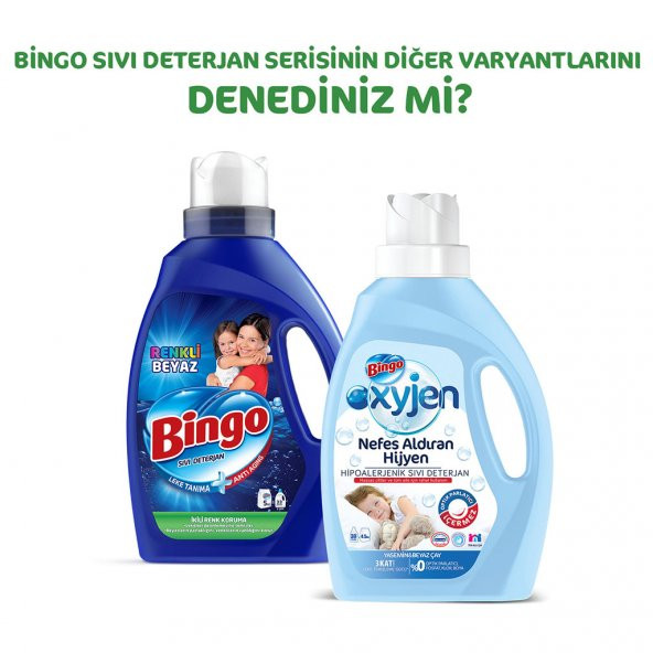 Bingo Oksijen Doğal İçerikli Sıvı Çamaşır Deterjanı 1.170 ml 18 Yıkama - 8