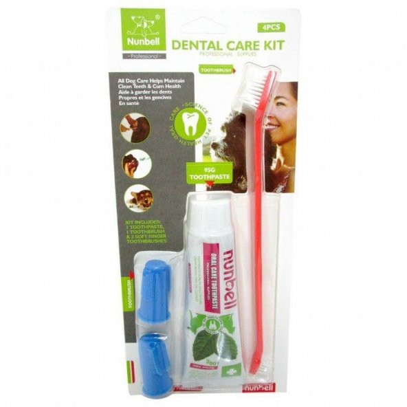 Nunbell Dental Care Kit Köpek Diş Bakım Seti