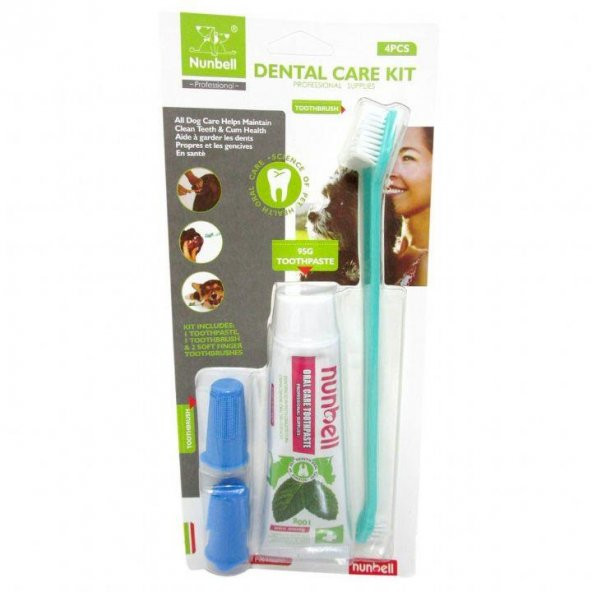 Nunbell Dental Care Kit Köpek Diş Bakım Seti - 2