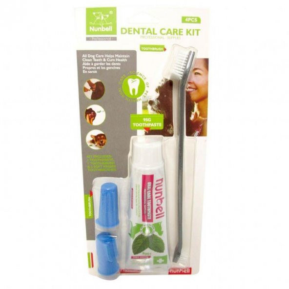Nunbell Dental Care Kit Köpek Diş Bakım Seti - 3