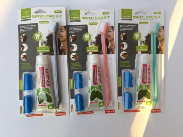 Nunbell Dental Care Kit Köpek Diş Bakım Seti - 4