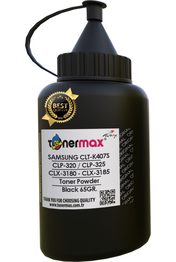 Samsung CLT-K407S Toner Tozu Siyah / CLP-320 / CLP-325 / CLX-3180 / CLX-3185 Toner Tozu
