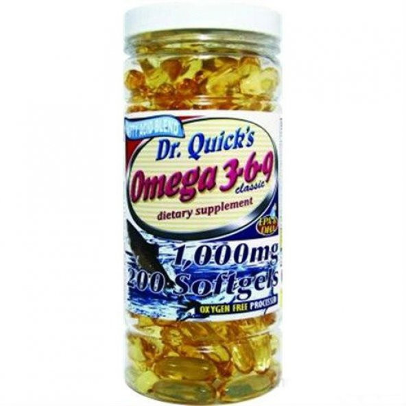 Dr.Quicks Omega 3.6.9 2000 mg. 200 softgel