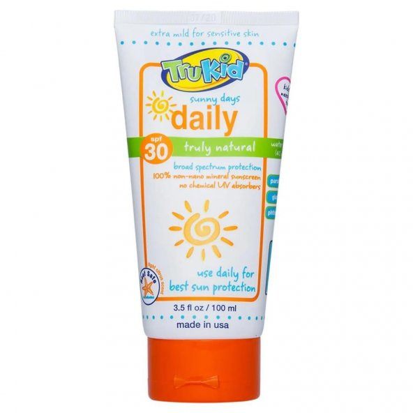 Trukid Sunny Days Daily Doğal Güneş Koruyucu Krem Spf 30 100 ml