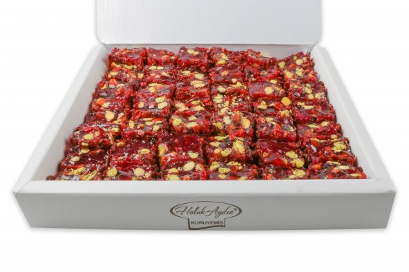 Haluk Aydın Kuruyemiş Nar Aromalı Antep Fıstıklı Zereşkli Lokum 930 G - 2