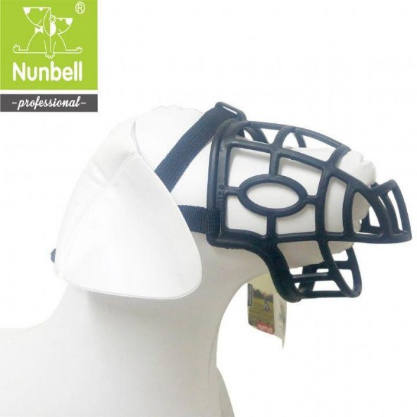 Nunbell Köpek Plastik Ağızlık Slikon Siyah XL 13 x 8 x 11,5 cm - 2