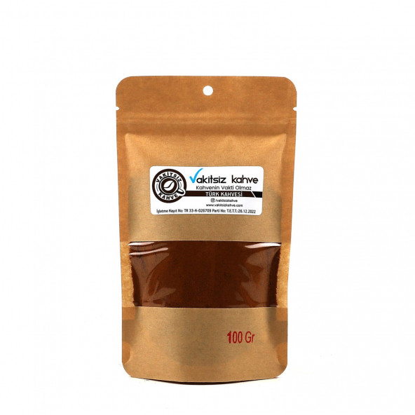 Vakitsiz Kahve Türk Kahvesi 10gr Kilitli Paket
