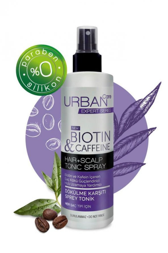 Urban Care Expert Biotin Caffeine İçeren Dökülme Karşıtı Tonik Sprey 200 ml