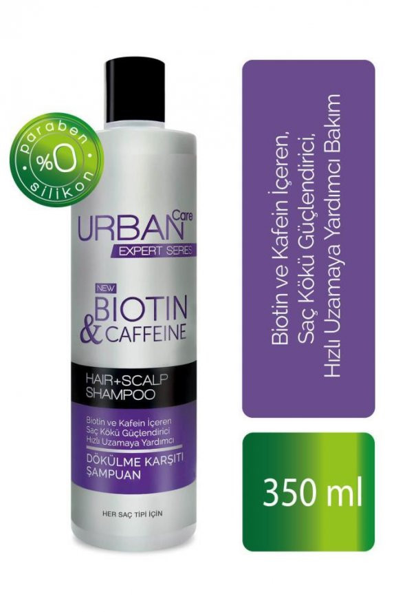 Urban Care Expert Biotin Caffeine İçeren Dökülme Karşıtı Şampuan 350 ml