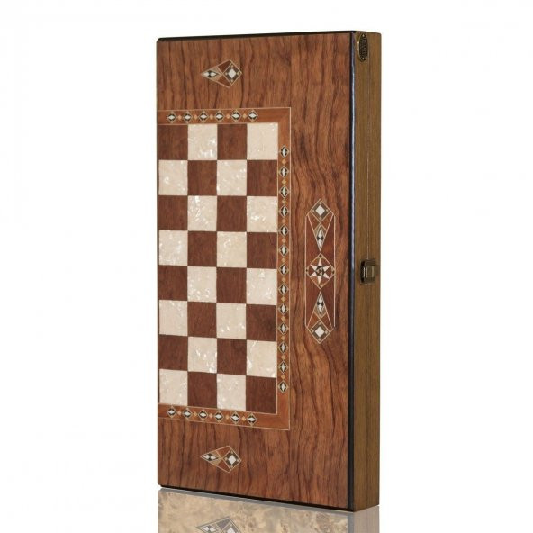 Helena Wood Art İşlemeli Klasik Tavla Büyük Boy - 2