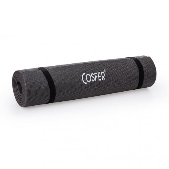 Cosfer 6,5 mm Pilates ve Yoga Minderi Siyah - 4