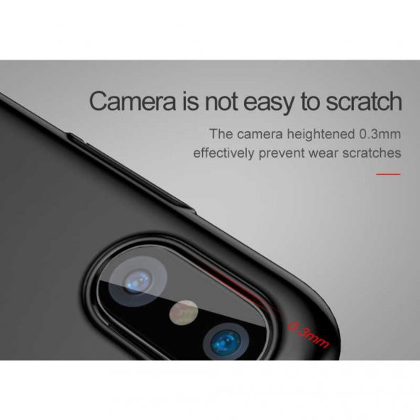 iPhone X/XS 5.8 Orijinal Baseus Thin Back Ultra İnce Mat Kılıf - 4