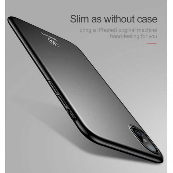 iPhone X/XS 5.8 Orijinal Baseus Thin Back Ultra İnce Mat Kılıf - 7