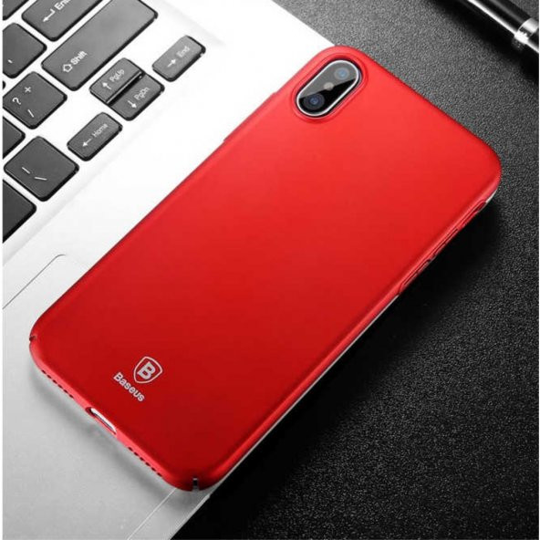 iPhone X/XS 5.8 Orijinal Baseus Thin Back Ultra İnce Mat Kılıf - 12