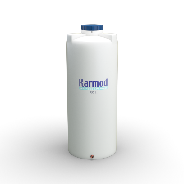 750 Litre Polietilen Dikey Su Deposu - Beyaz - 2