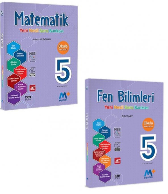 Martı 5. Sınıf Matematik Fen Bilimleri Yeni Nesil Soru Bankası Seti Yeni 2021 - 2