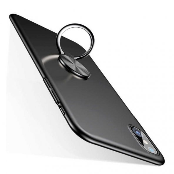 iPhone X/XS 5.8 Orijial Baseus Ring Bracket Yüzüklü İnce Kılıf - 3