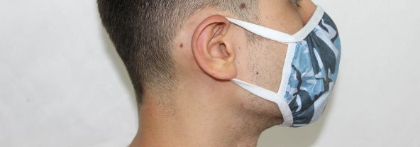 5 ADET YETİŞKİN MİKROFİLAMENT NANO BEZ MASKE - YIKANABİLİR MASKE - 4
