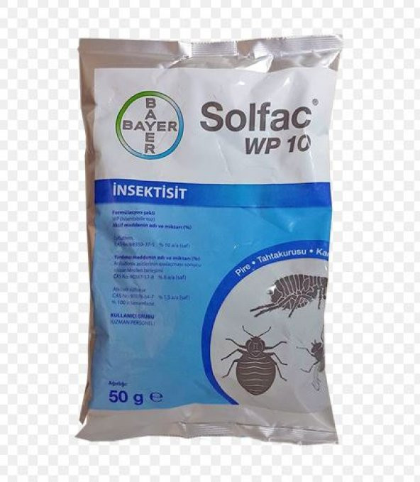 Pire İlacı Bayer Solfac® WP10 50 Gr [Pire Mücadelesinde Çok Etkili]