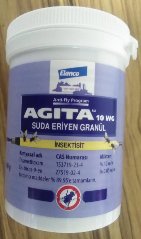 2 Kutu Agita 10 WG Granül Kara Sinek İlacı 100 Gr (Toplam 200 Gr)