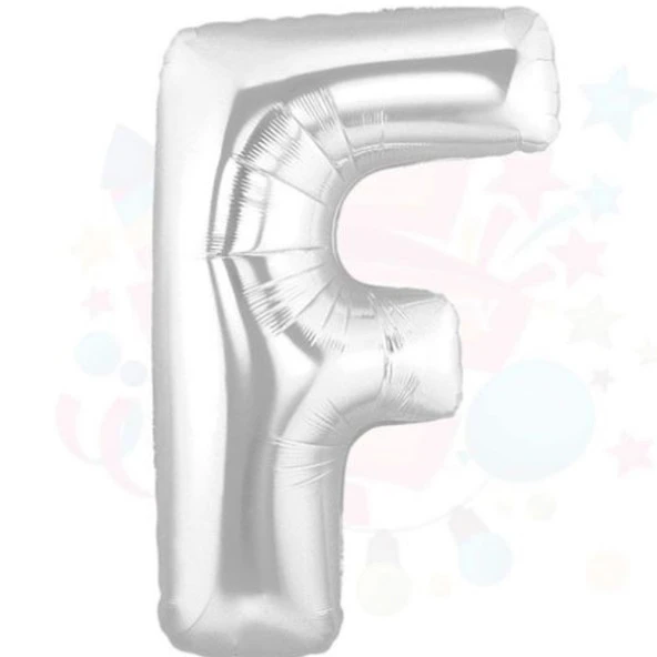 Nedi Balon Folyo 40 Harf Gümüş F 00849 - 3